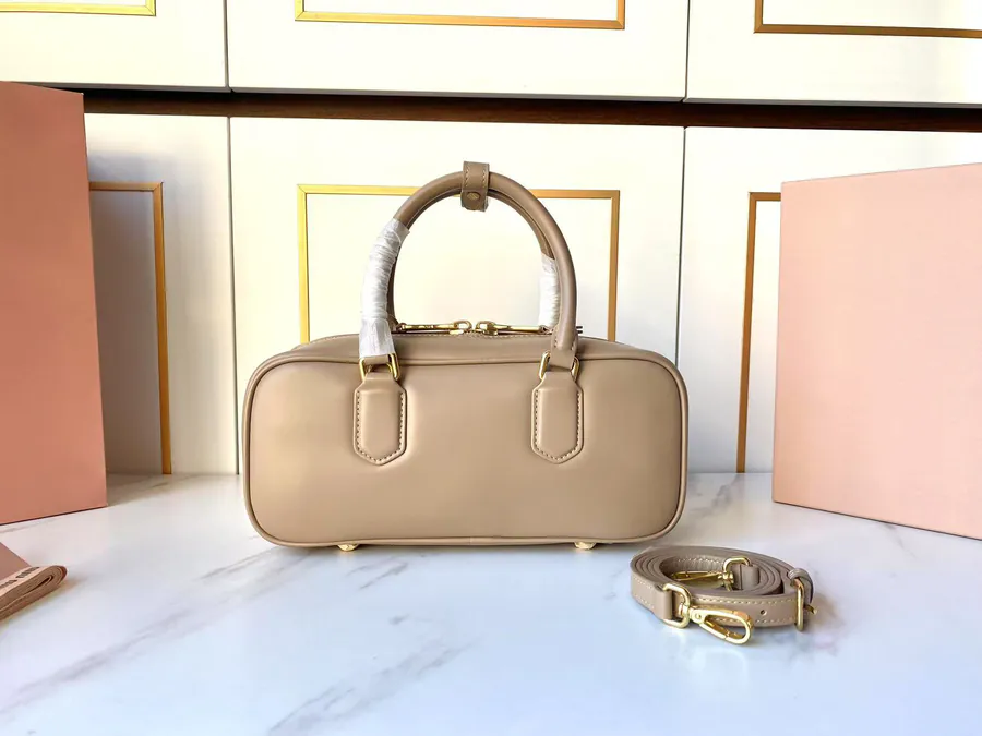 Arcadie Leather Tote in Caramel Color