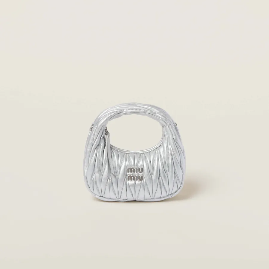 MiuMiu Mini MiuWander Handbag with Matelasse Texture