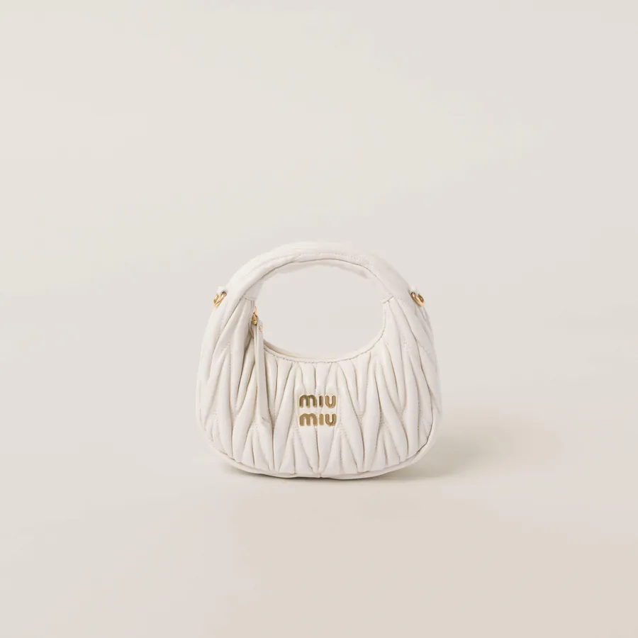 MiuMiu Mini MiuWander Handbag with Matelasse Texture