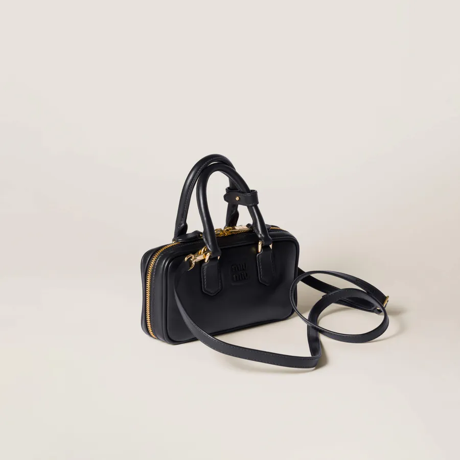 M Family New Mini Bowling Bag in Arcadie Leather