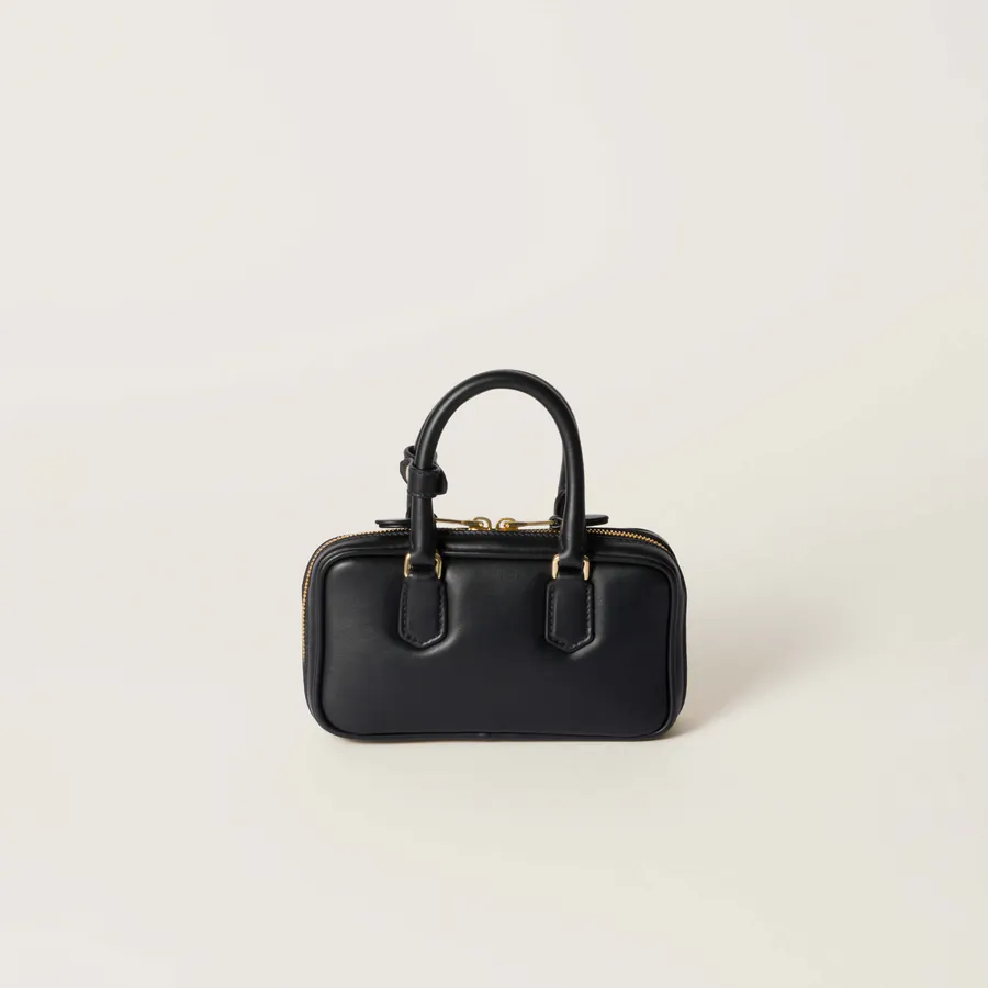 M Family New Mini Bowling Bag in Arcadie Leather