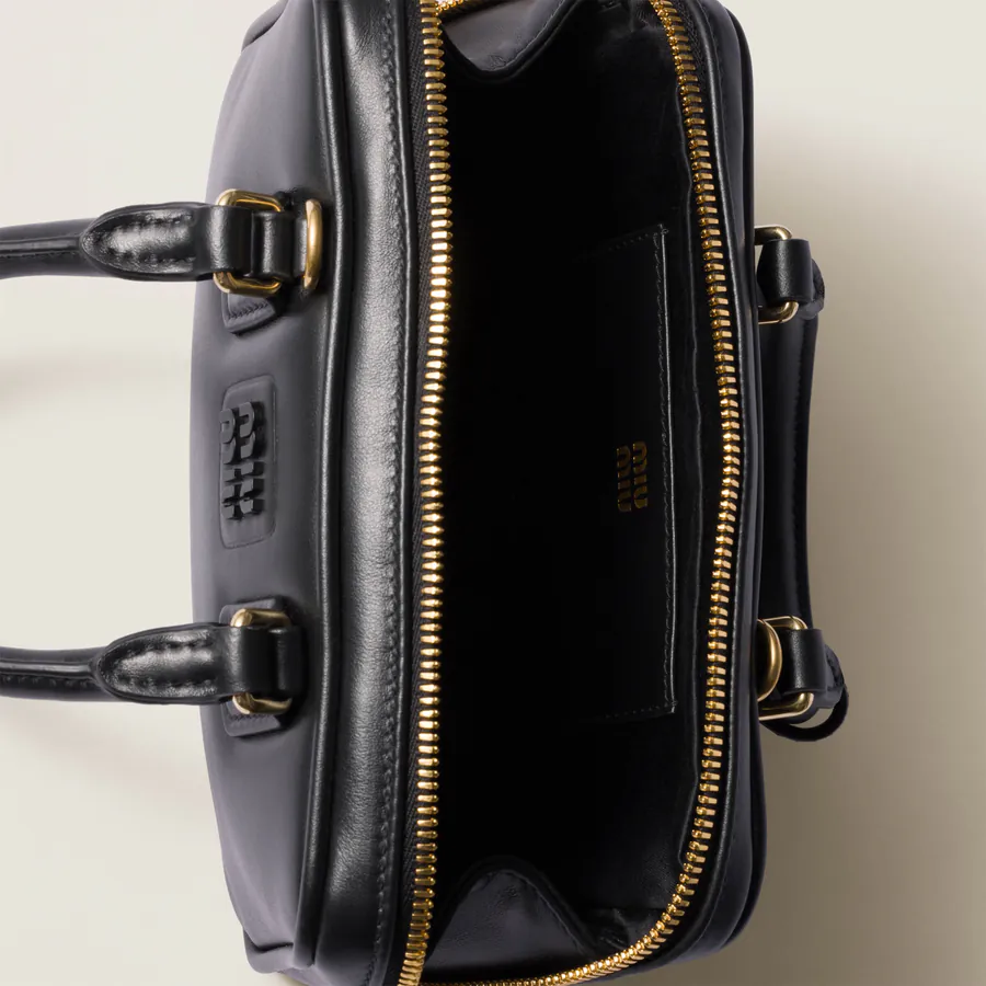 M Family New Mini Bowling Bag in Arcadie Leather
