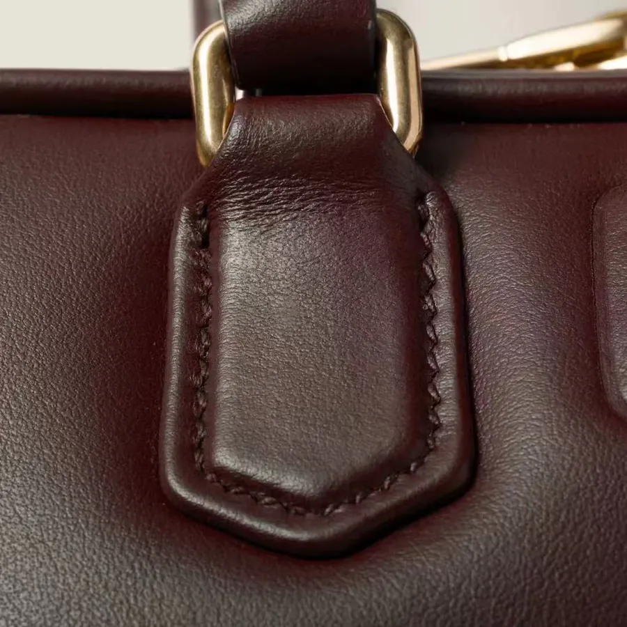 M Family New Mini Bowling Bag in Premium Original Leather