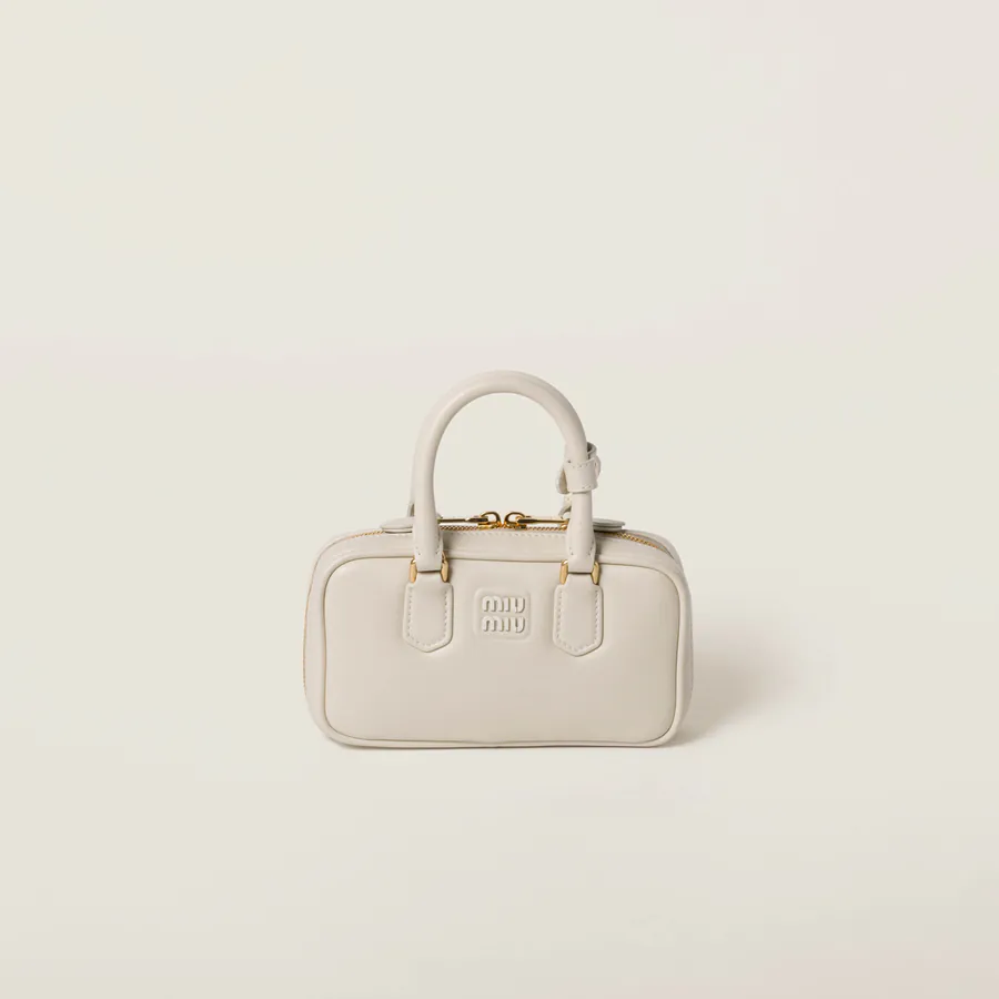 M Family New Mini Bowling Bag in Arcadie Leather