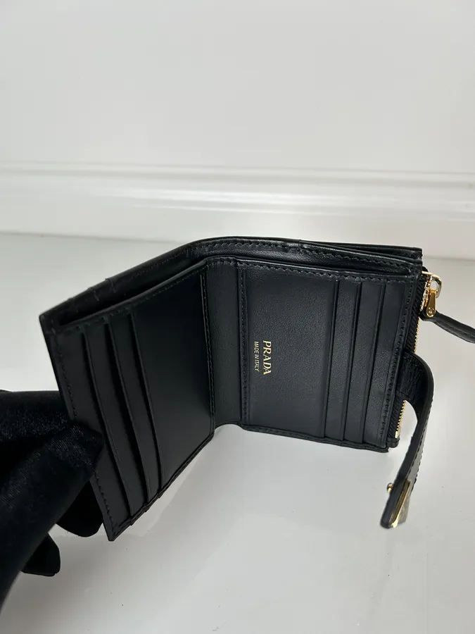 P Brand Saffiano Card Case Premium First Leather, Minimalist Design