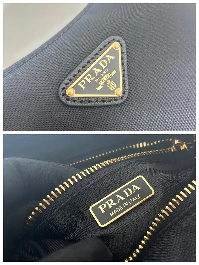 Re edition 2005 Hobo Bag with Gold Hardware
