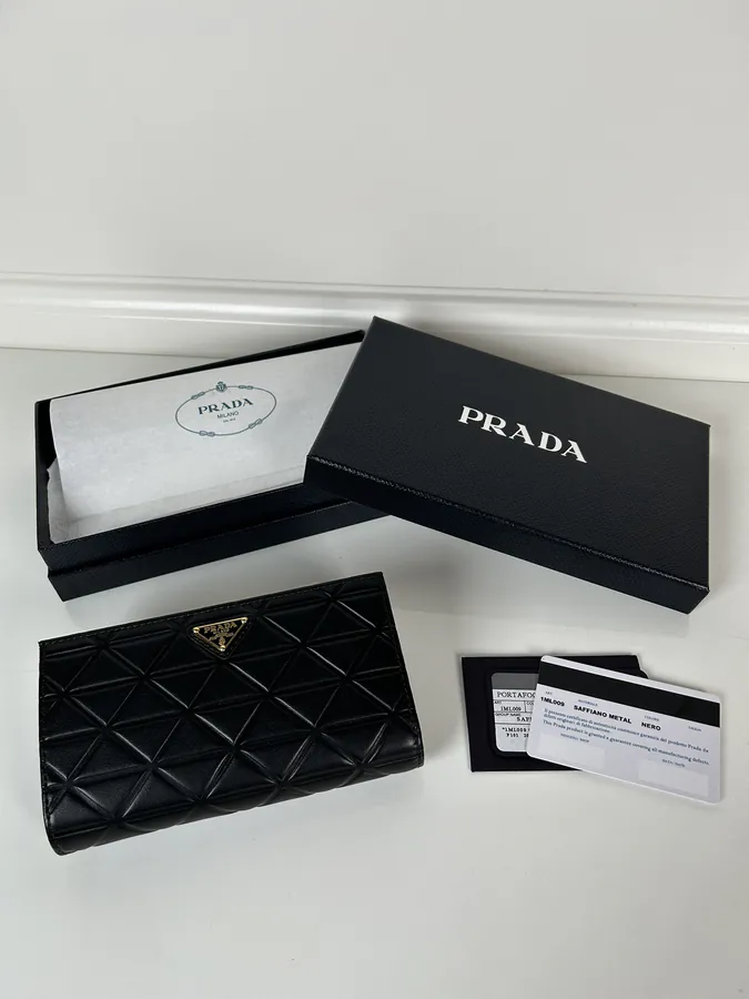 Ada Embossed Leather Wallet with Snap Closure