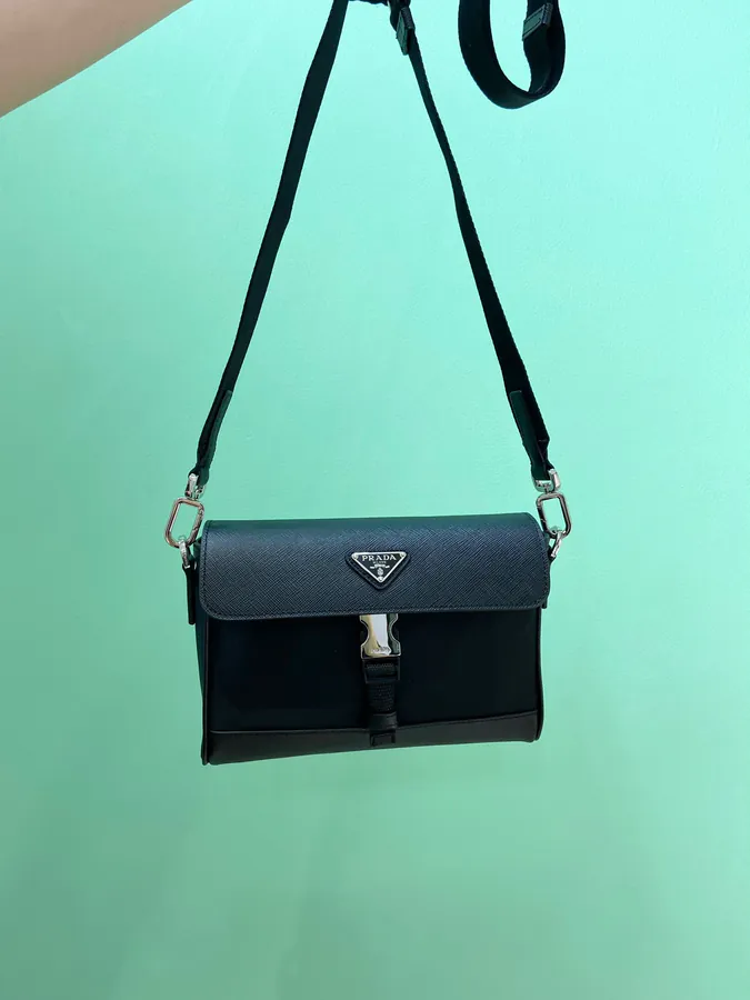 New Post Mail Bag with Crosshatch Pattern