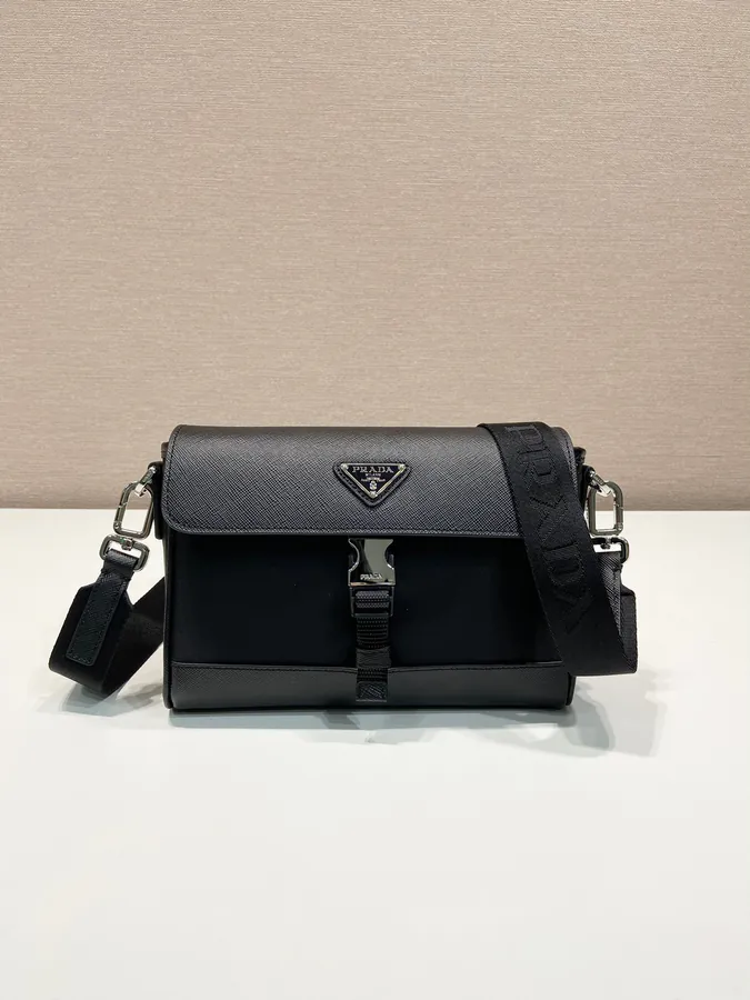 New Post Mail Bag with Crosshatch Pattern