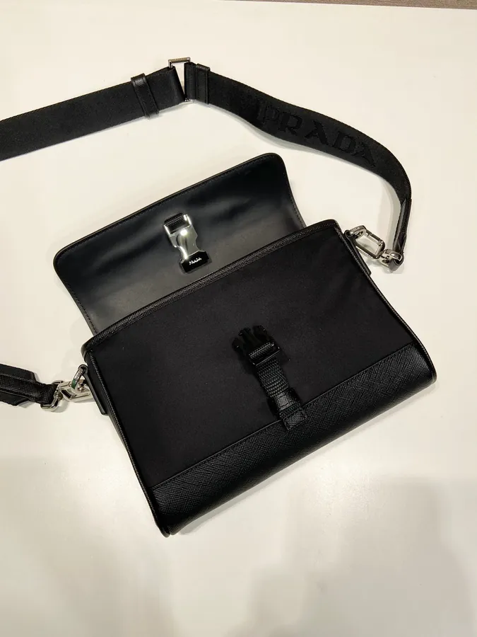 New Post Mail Bag with Crosshatch Pattern