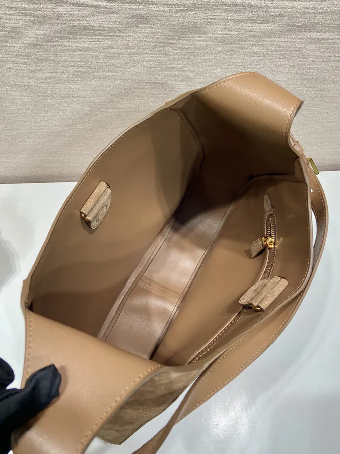 Cleo Bucket Bag in Grained Calfskin