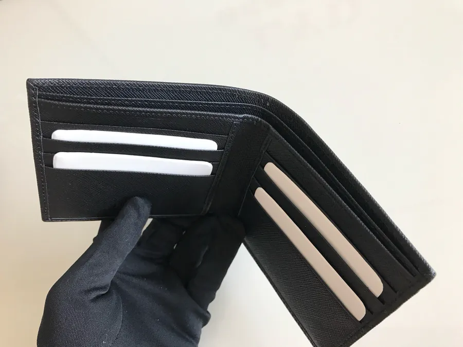 P Brand Men's Wallet Crosshatch Calfskin, 8 Card Slots