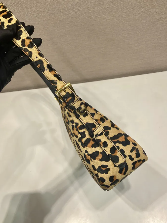 Aimee Hobo Crossbody Bag with Leopard Print