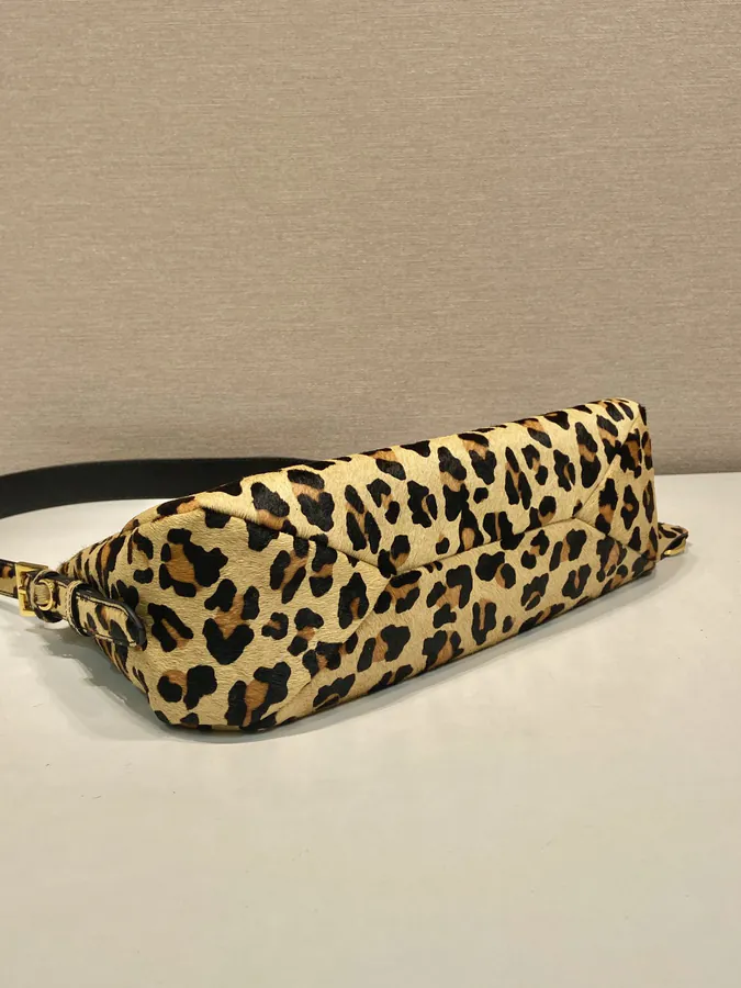 Aimee Hobo Crossbody Bag with Leopard Print