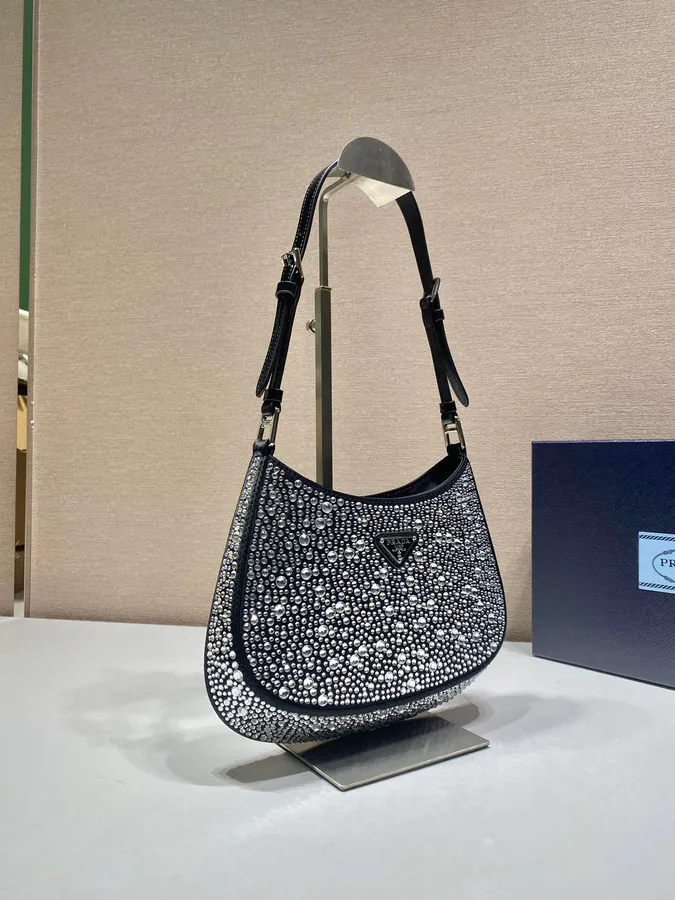 Cleo Evening Bag with Sparkling Crystal Accents