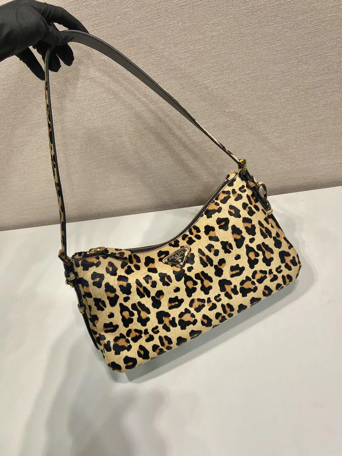 Aimee Hobo Crossbody Bag with Leopard Print
