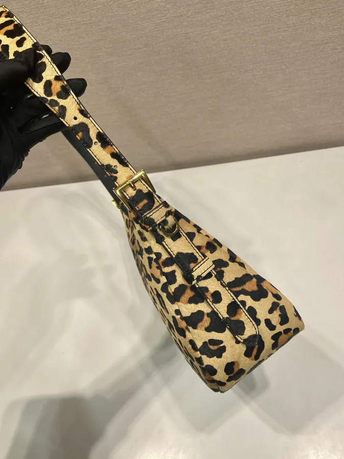 Aimee Hobo Crossbody Bag with Leopard Print