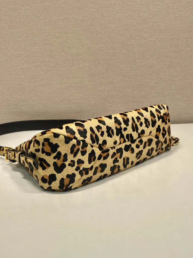 Aimee Hobo Crossbody Bag with Leopard Print