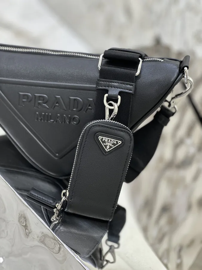 ADA Grained Calfskin Triangle Bag