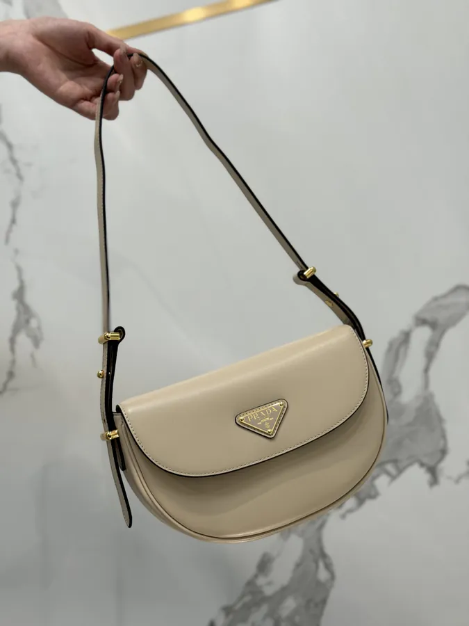 Moon Handbag in Grained Calfskin