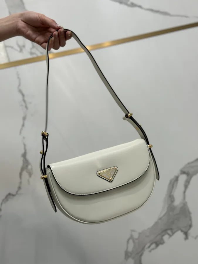 Moon Handbag in Grained Calfskin