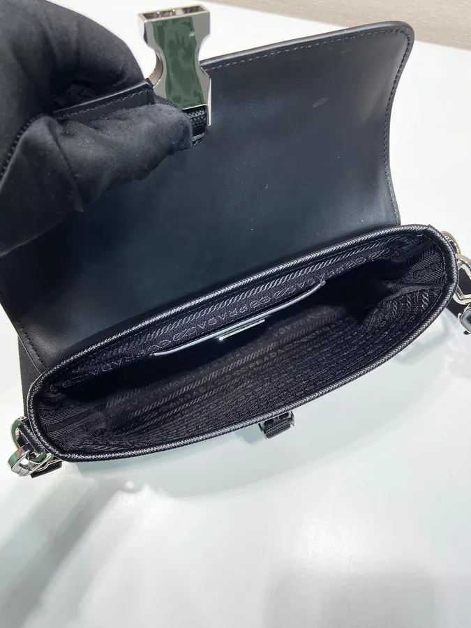 New Post Crossbody Bag Modern Material Mix Design