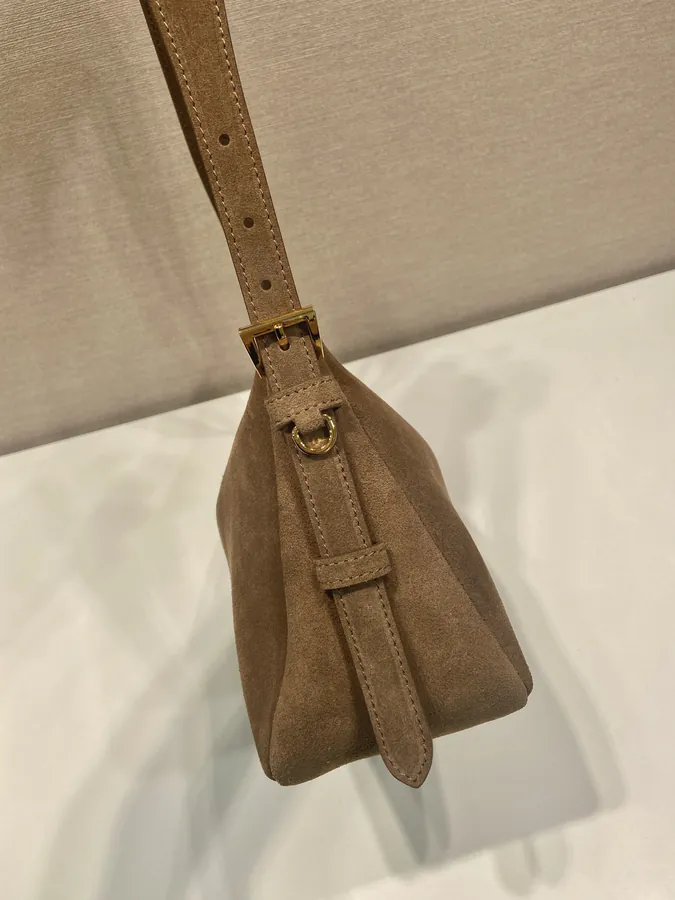 Aimee Hobo Crossbody Bag Small Grained Leather