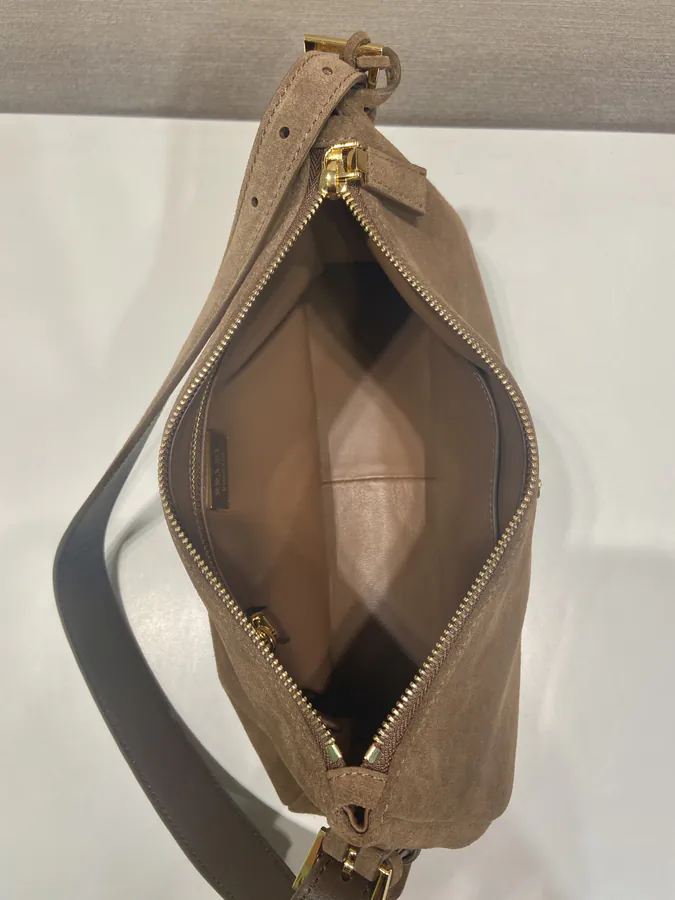 Aimee Hobo Crossbody Bag Small Grained Leather