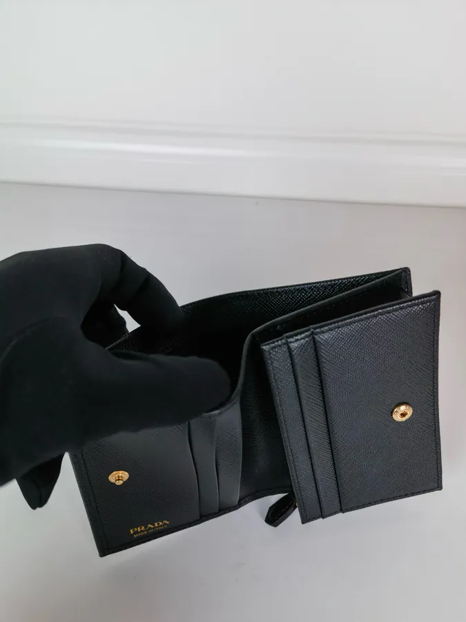 P Brand Zip Closure Wallet Unisex, Compact, Stylish