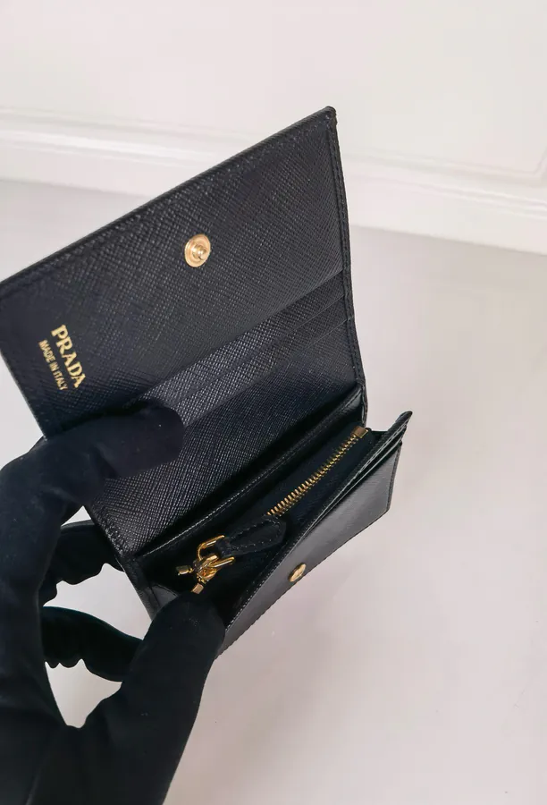 P Brand Zip Closure Wallet Unisex, Compact, Stylish
