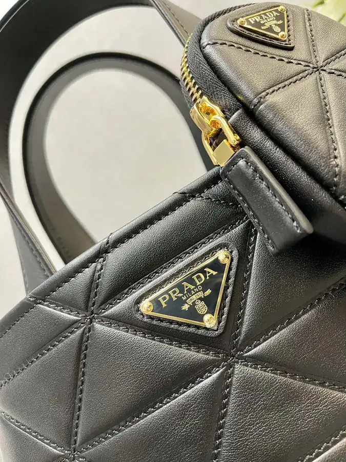 P House New Mini Tote Bag with Elegant Grained Calfskin Design