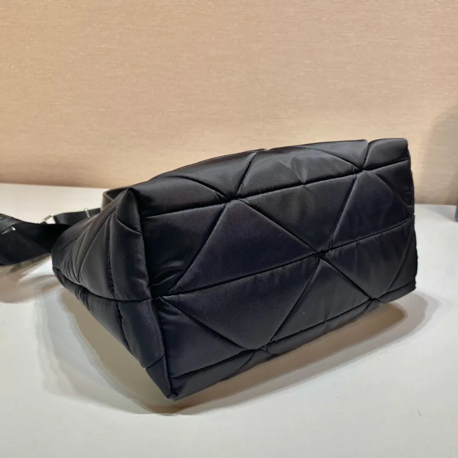 System Tote Bag Triangular Pattern, Detachable Nylon Strap