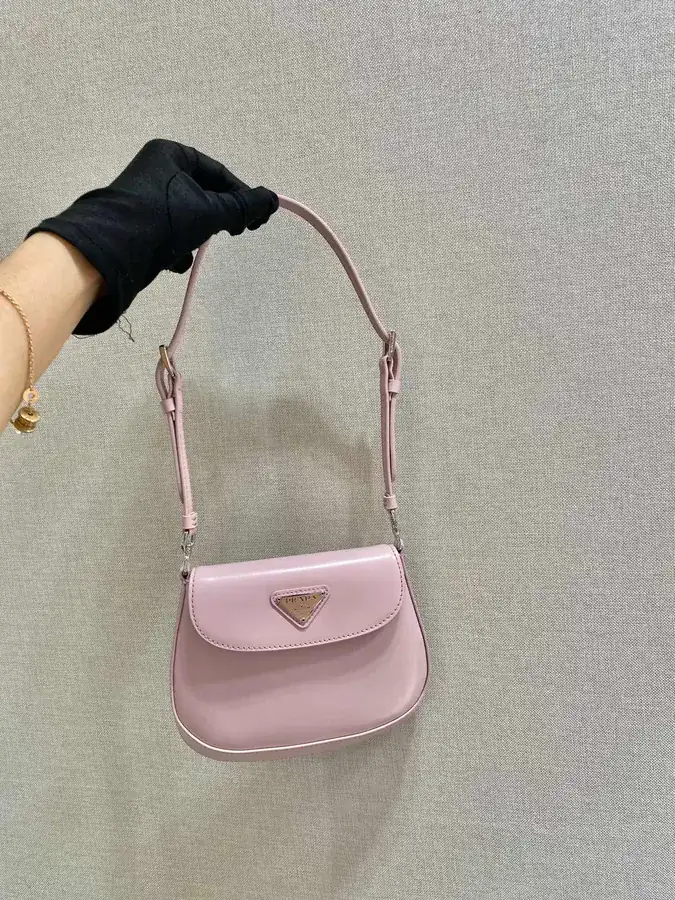 Cleo Series Mini Crossbody Bag with Grained Calfskin