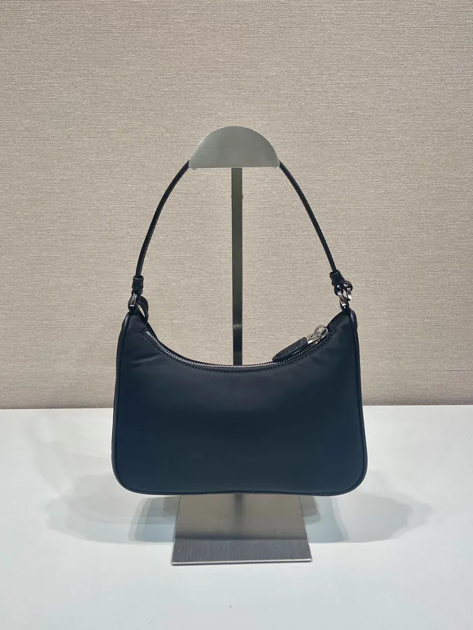 Re Edition 2005 Hobo Bag with White Metal Hardware