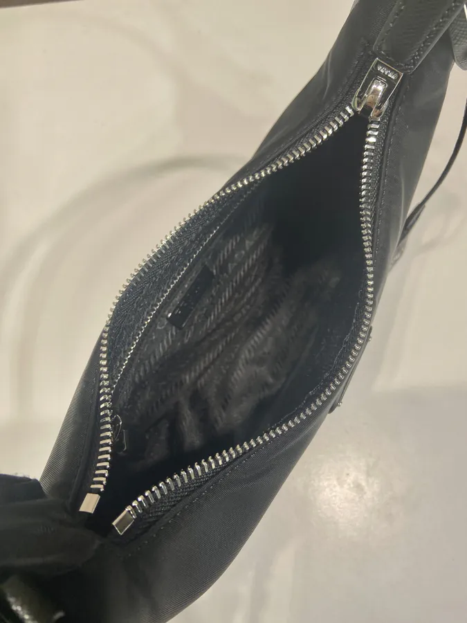 Re Edition 2005 Hobo Bag with White Metal Hardware