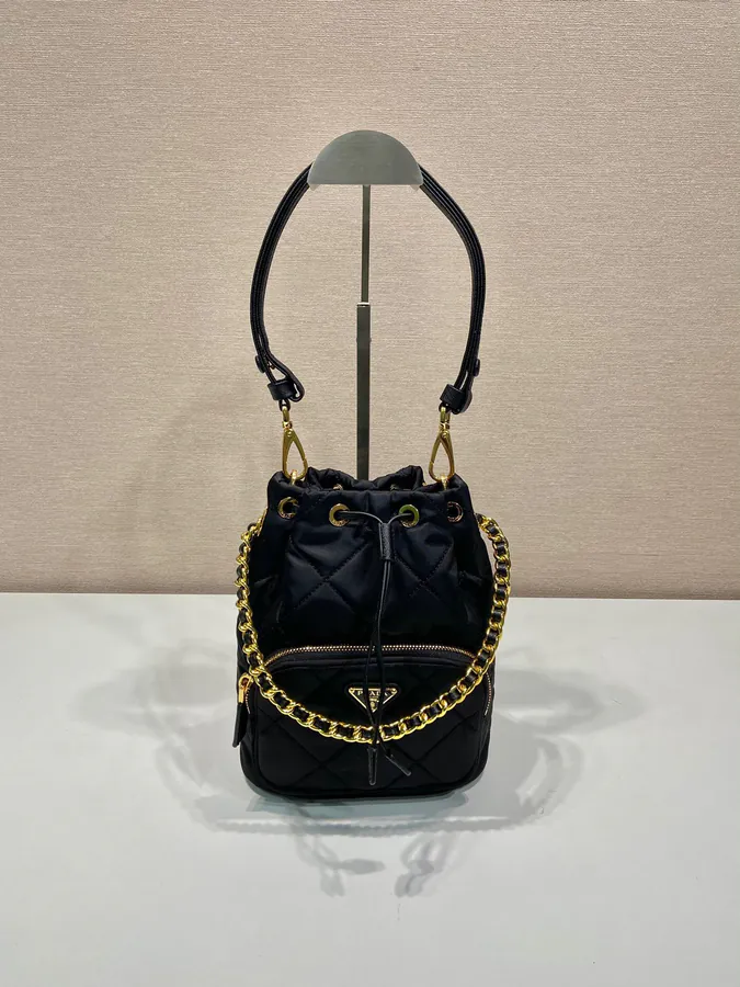 Celebrity Embroidered Bucket Bag 1BH038