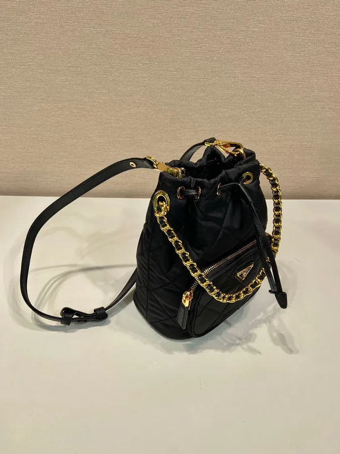 Celebrity Embroidered Bucket Bag 1BH038