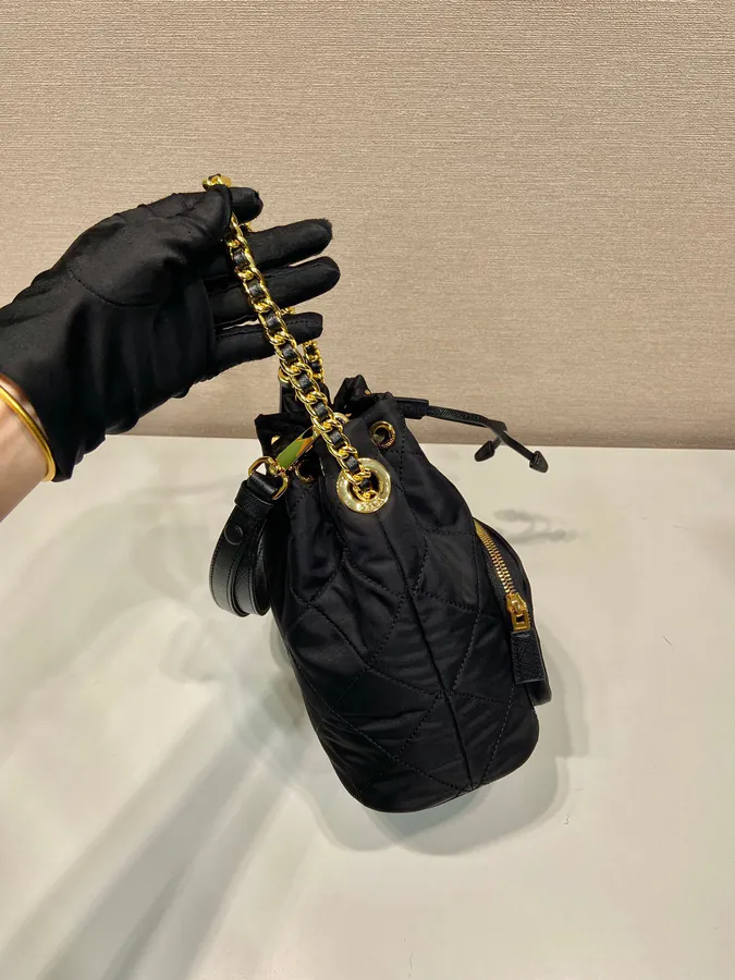 Celebrity Embroidered Bucket Bag 1BH038