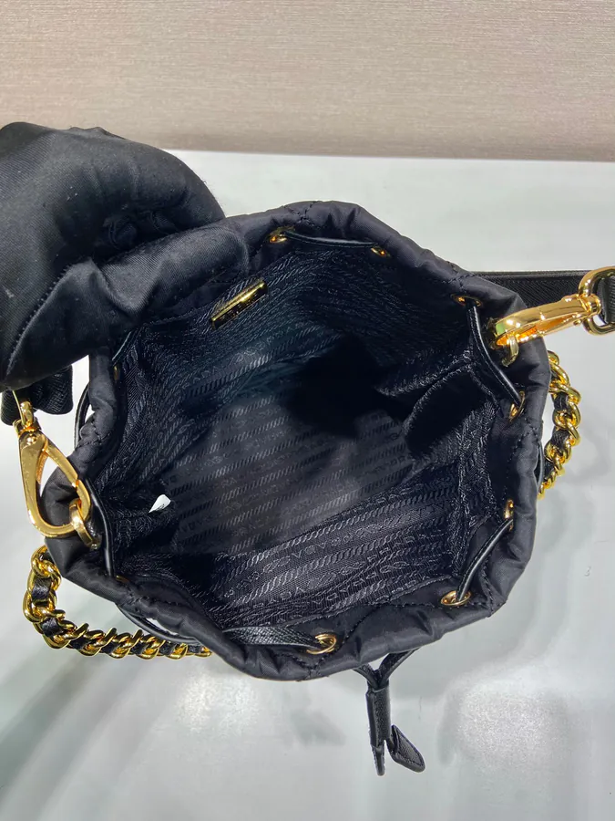 Celebrity Embroidered Bucket Bag 1BH038