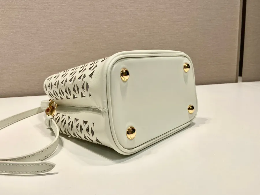 Celebrity Bucket Bag with Laser Cut Pattern