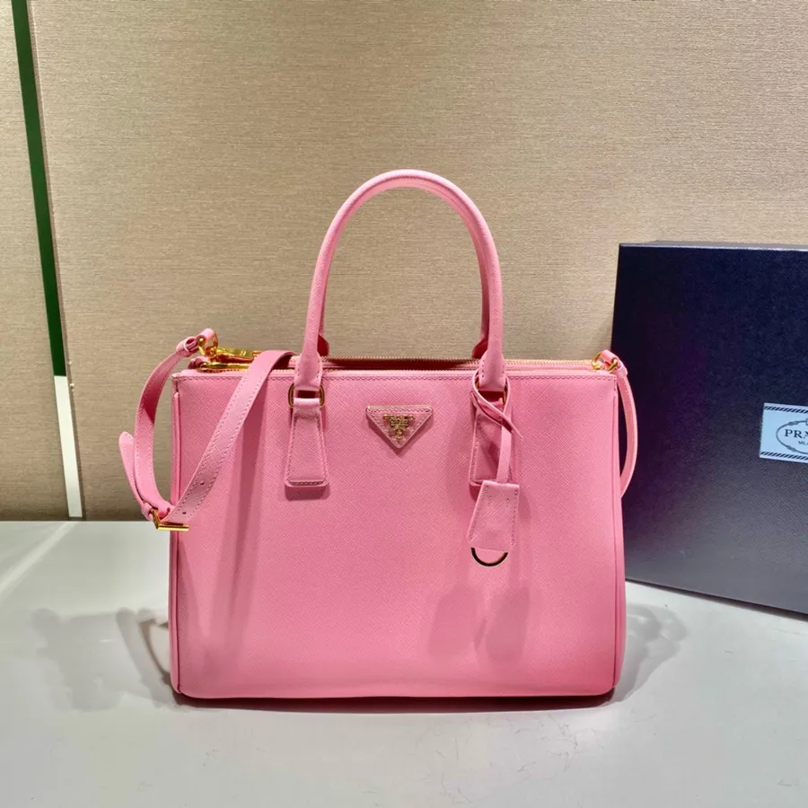 Galleria Handbag Classic Iconic Design, Premium Grained Calfskin