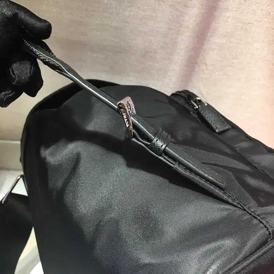 Ada Latest Nylon Backpack with Classic Triangular Enamel Logo