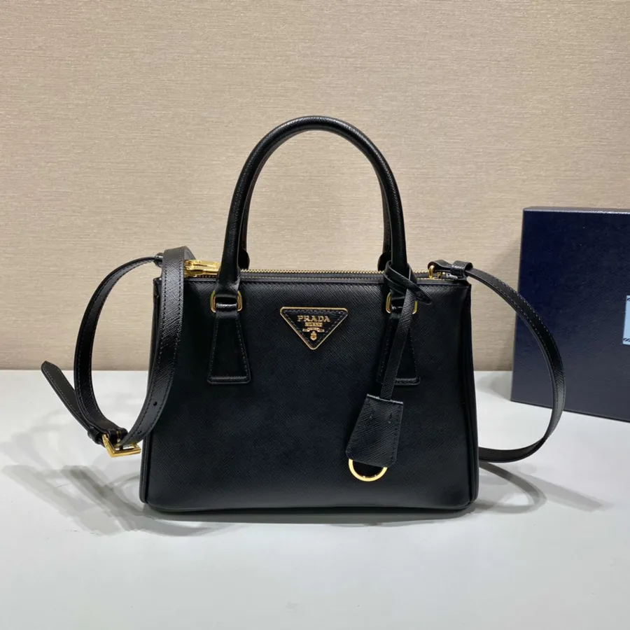 Galleria Handbag Classic Iconic Design, Premium Grained Calfskin