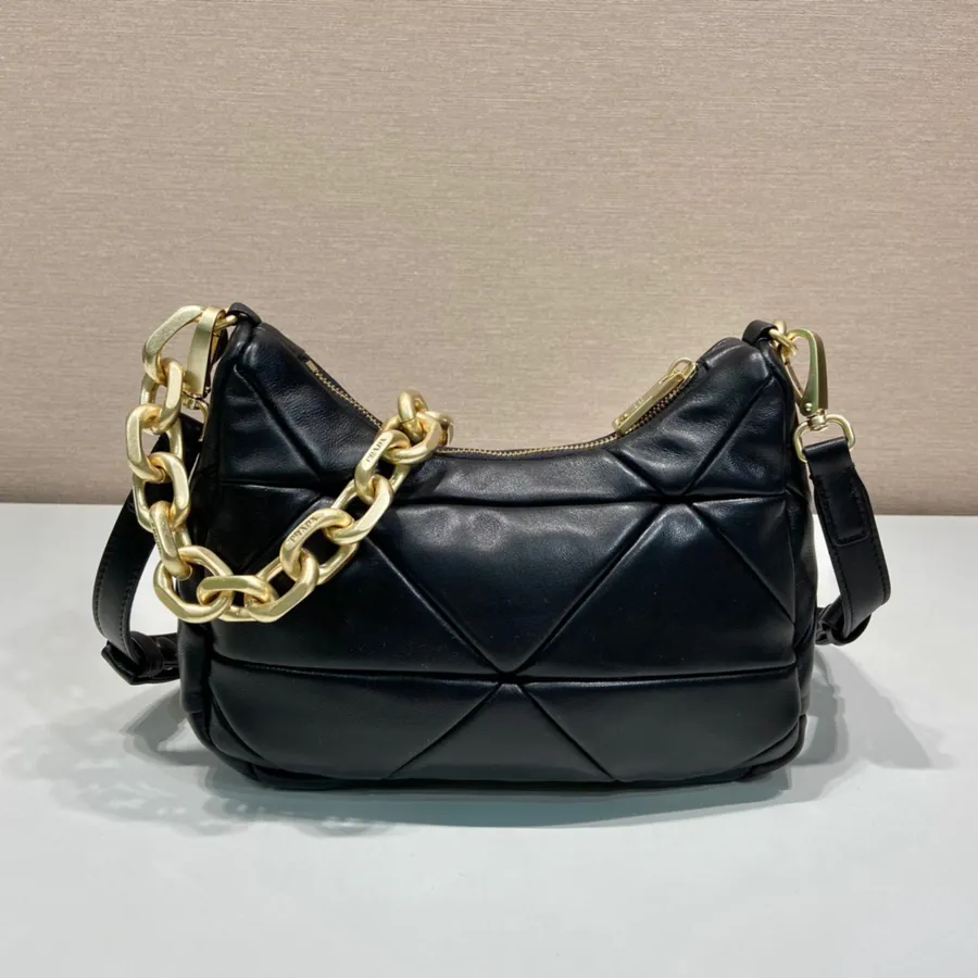 System Soft Leather Crossbody Bag with Adjustable Chain Handles