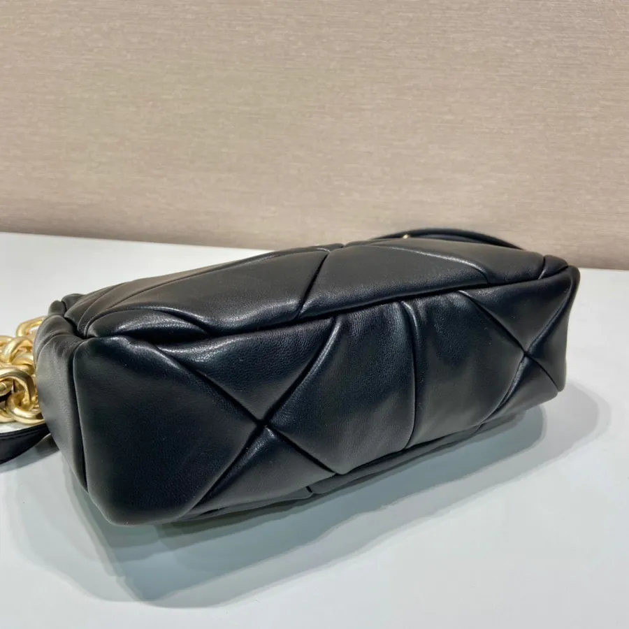 System Soft Leather Crossbody Bag with Adjustable Chain Handles
