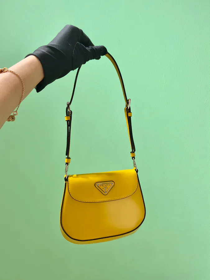 Cleo Mini Crossbody Bag with Grained Calfskin and Sleek Design