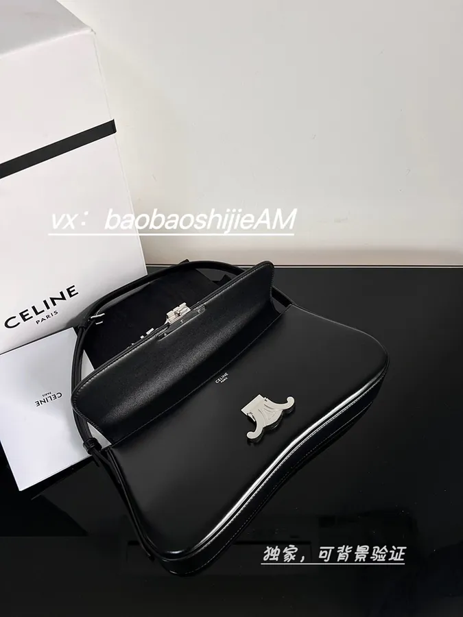 Lola Medium Glossy Leather Handbag Classic Style