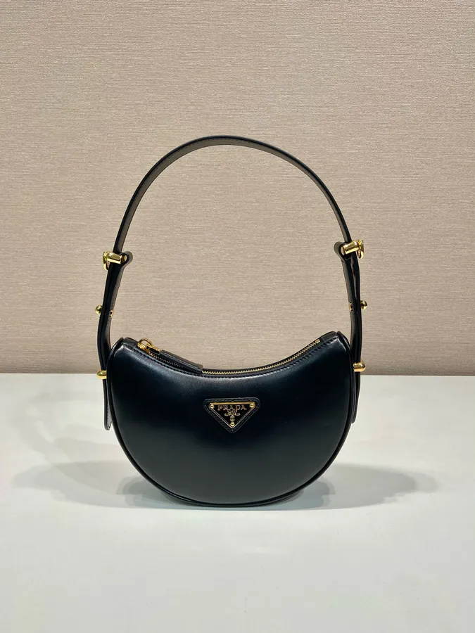 Moon Handbag Small Size, Double Shoulder Straps