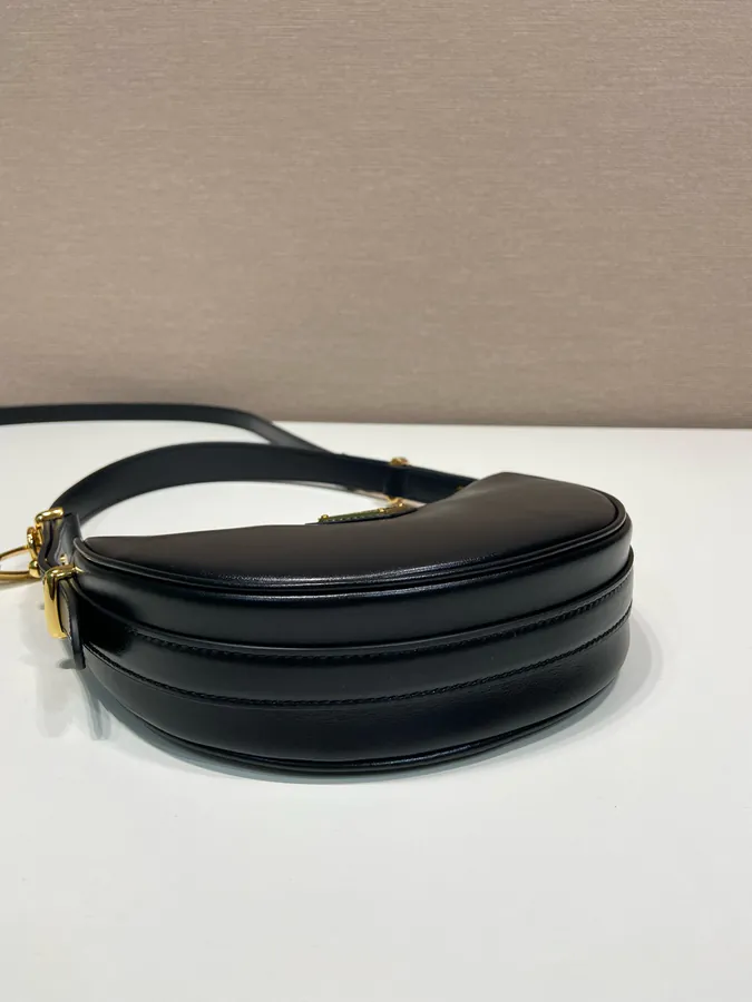 Moon Handbag Small Size, Double Shoulder Straps