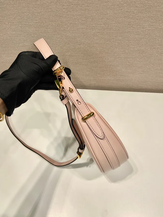 Moon Shoulder Bag in Grained Calfskin